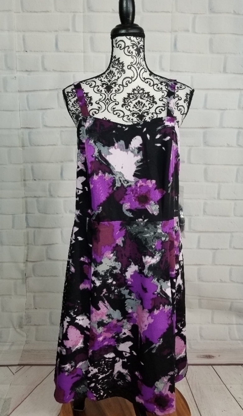 Lane Bryant size 14 sleeveless floral print dress